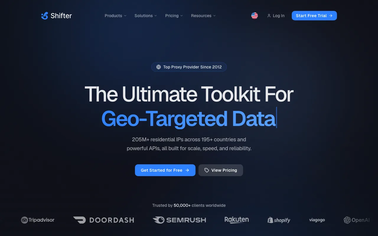 Shifter homepage
